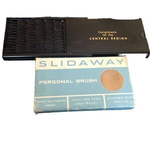 Slidaway Personal Brush For Home And Travel Made In England Vintage Style No.159